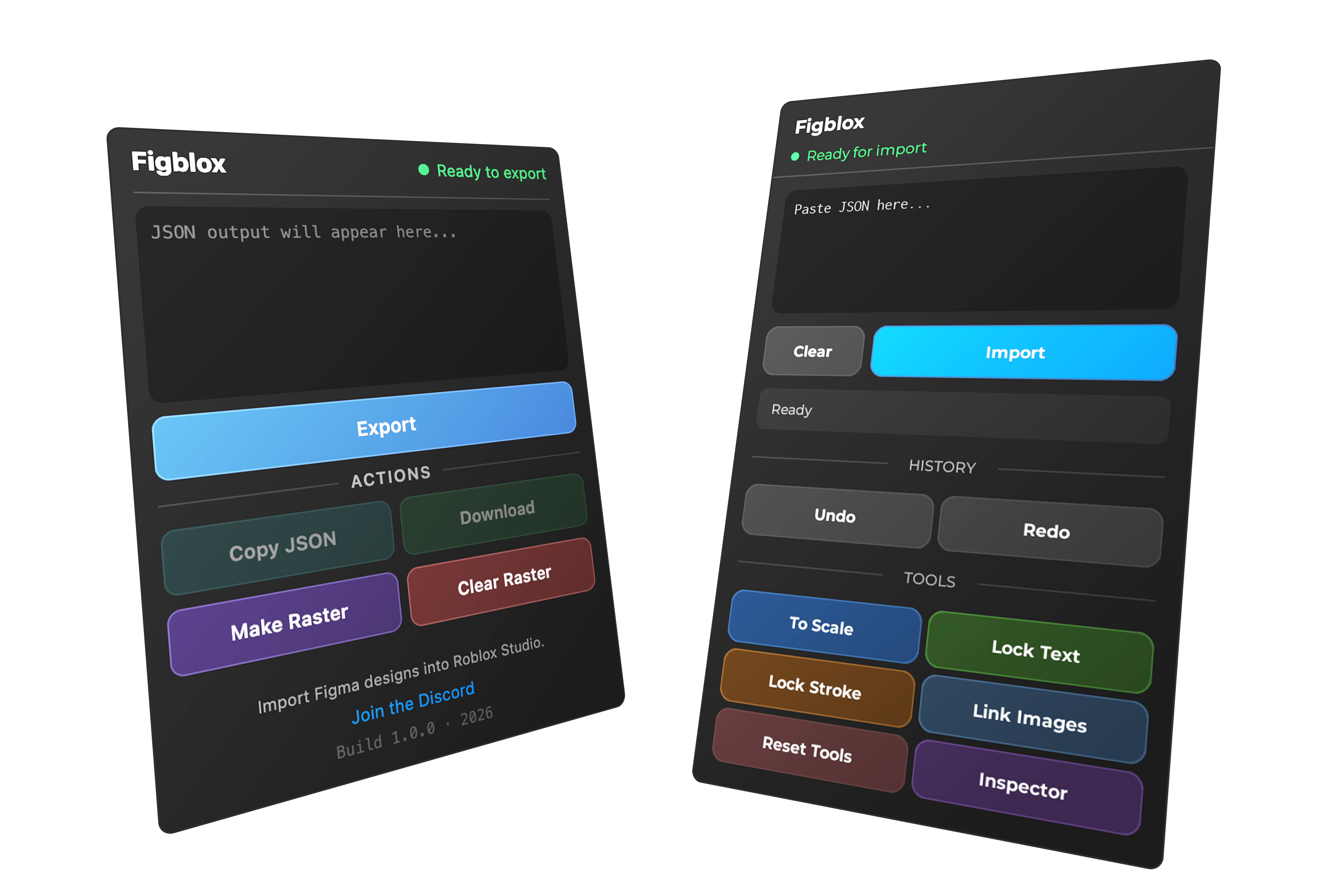 Figblox Figma and Roblox Studio workflow